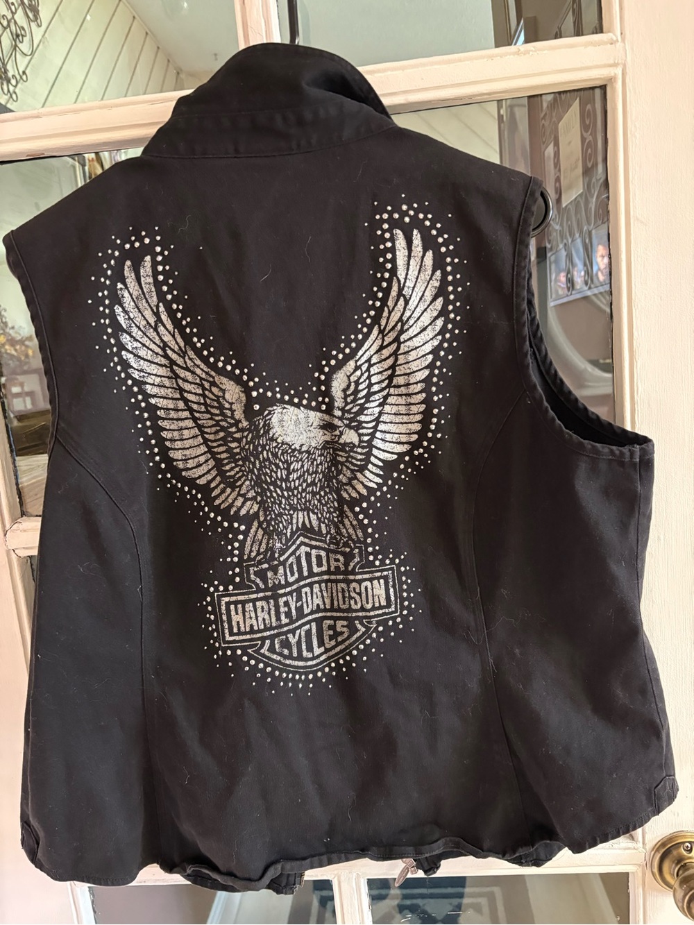Harley-Davidson Black Studded Women's Vest - Picture 3 of 3